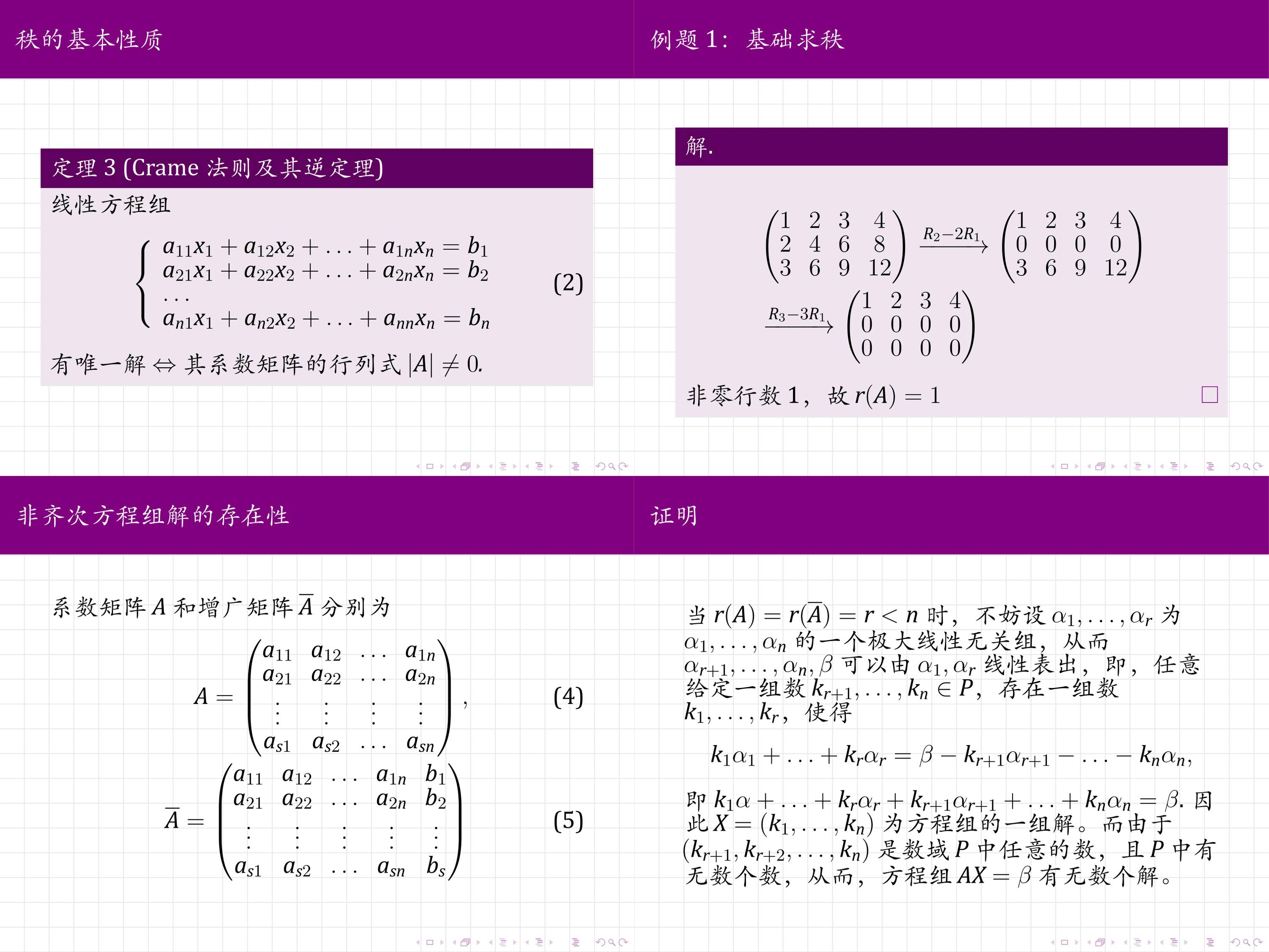 高等代数--线性方程组课件